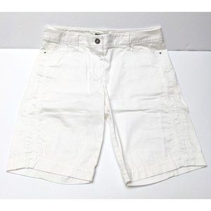 WHBM White Bermuda Shorts
